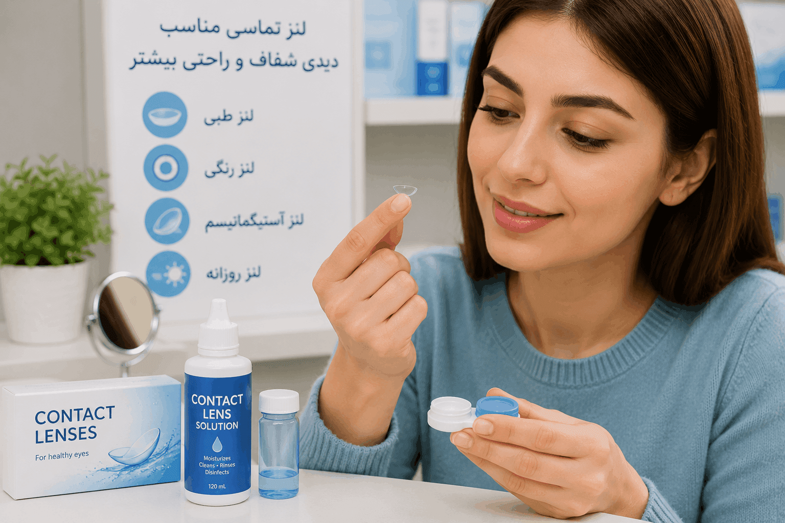 مشاوره لنز تماسی در غرب تهران