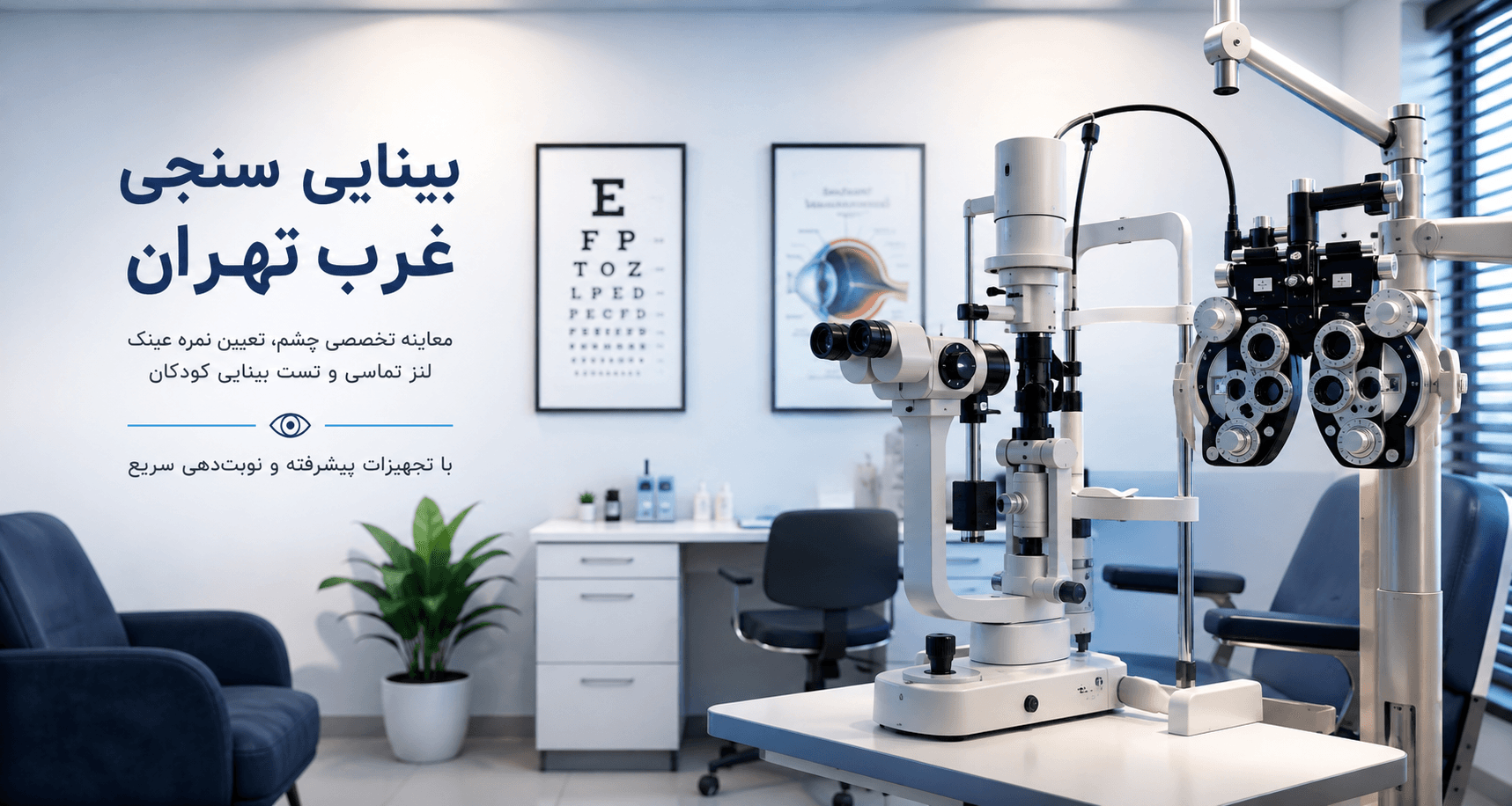 کلینیک بینایی سنجی و عینک سازی در غرب تهران